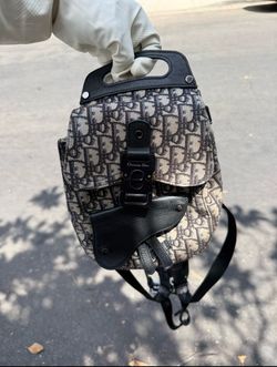Christian Dior Saddle Mini Oblique Trotter Backpack