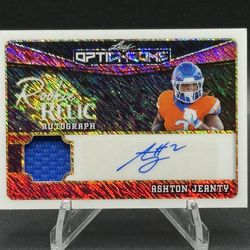 2025 Leaf Optichrome Rookie Relic Autograph #RA-AJ1 Ashton Jeanty Player Worn RPA #/8