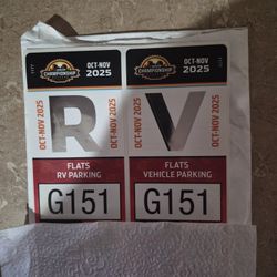 Nascar Championship  Reserved Camping Passes