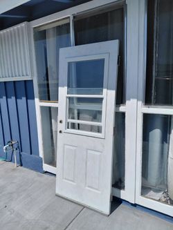32x79.25 metal panels door