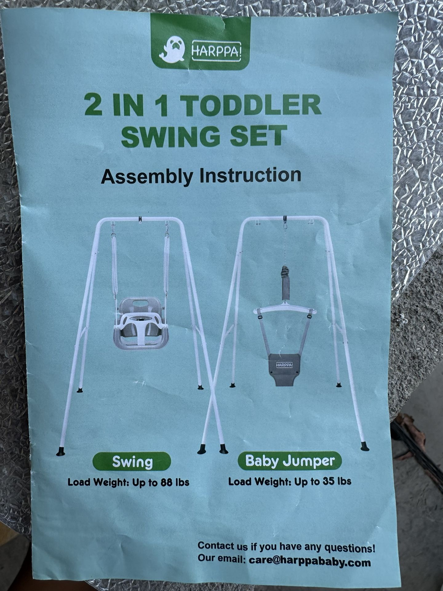 Toddler 2-1 Swing Set 