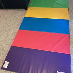 Portable, Foldable, Thick 5-piece Gymnastic Mat 
