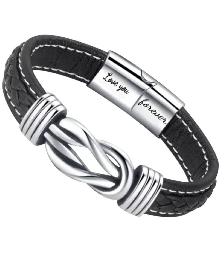 Genuine Leather Bracelet "To My Dad"