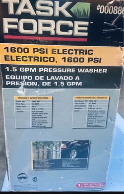 Brand new Task Force Pressure Washer