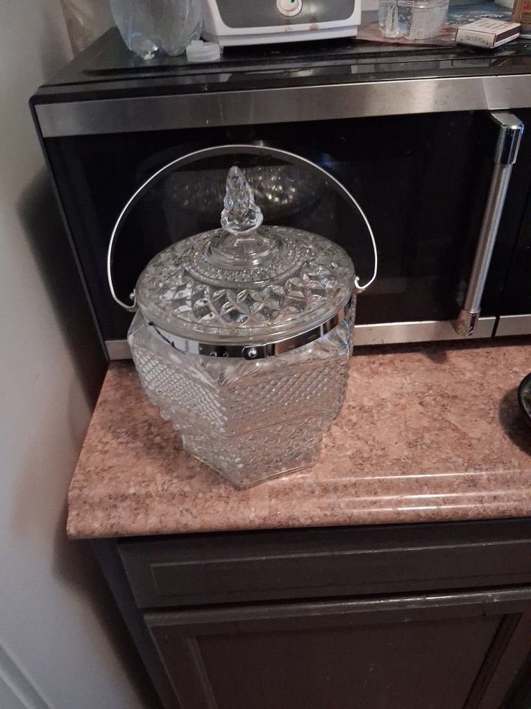 Vintage Crystal Ice Bucket