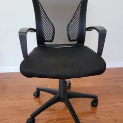 Office Chair, Black Fabric