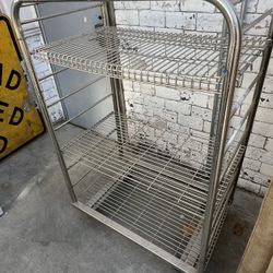 STAINLESS STEEL ROLLING SHELF / RACK BAKERY , INDUSTRIAL 