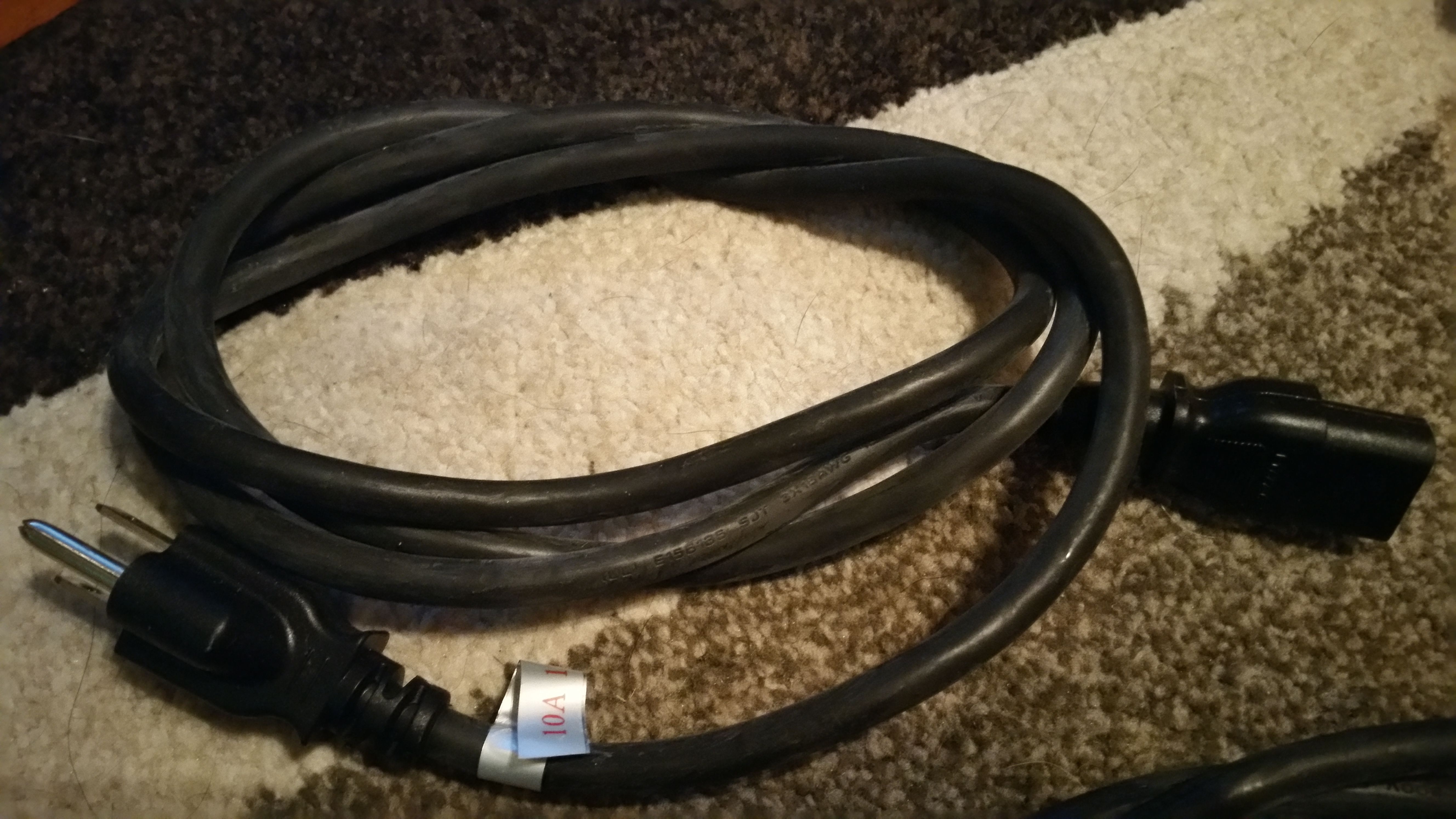 8 Computer/Printer Equipment Power Cords