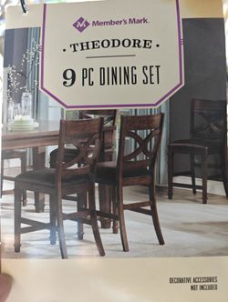 Member's Mark Theodore 9 Piece Dining Set