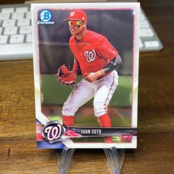 2018 Bowman Chrome Juan Soto Rookie