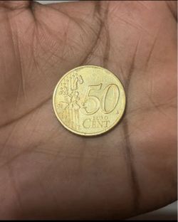 German 2002 rare 50 cent coin