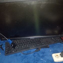 Dell Monitor, Keyboard And Mouse 