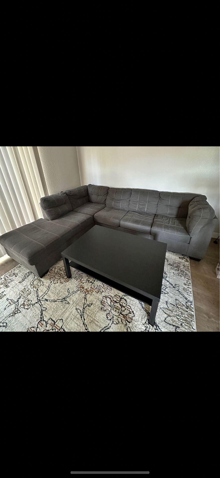 Grey couch great condition clean we sell the time delivery $40 local