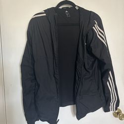 Black Adidas Windbreaker