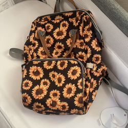 Sunflower Diaper Bag