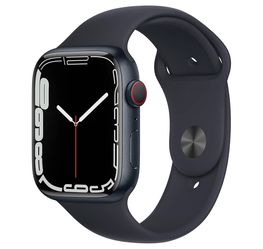 Apple Watch Series 7 (GPS + Cellular, 45MM) - Midnight Aluminum Case