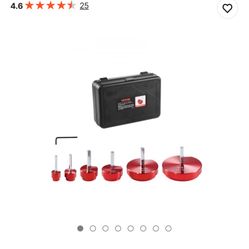 VEVOR 6Pcs PVC Pipe Reamer Kit, Plastic Pipe Fitting Socket Saver Kit, Includes 3/4", 1", 1-1/2", 2", 3", 4'', for PVC, CPVC, ABS Fittings, with Tool 