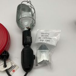Vintage Sears Craftsman 20FT Retractable Cord Work Reel Light Red #83915