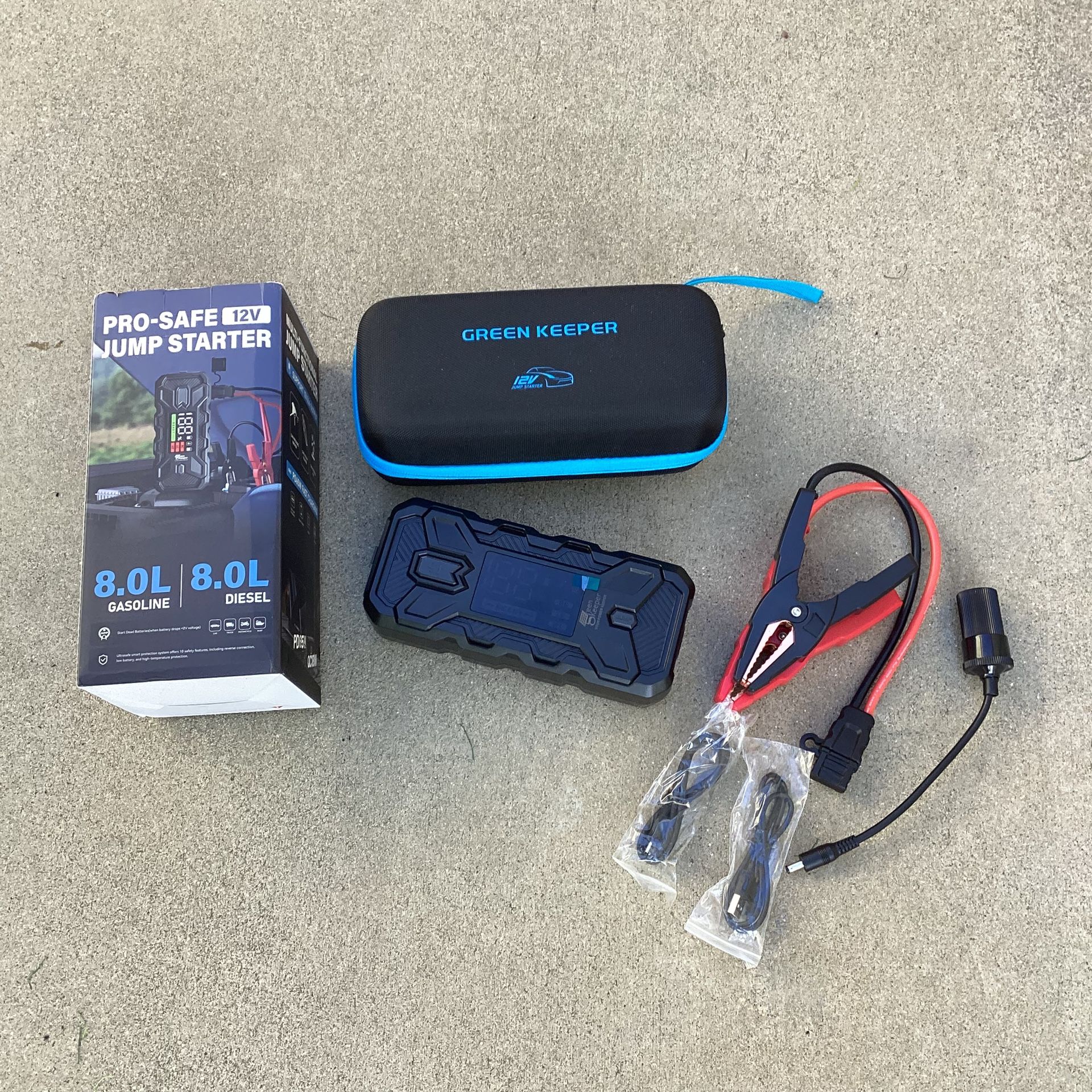 Jump Starter Battery Pack 3000A: 12V Car Battery Booster for 8.0L Gas/Diesel Engines, Force Start Car Battery Jumper with PD65W Fast Charge Powerbank