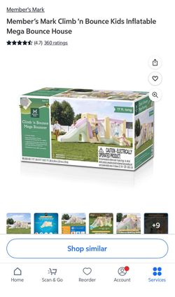Member's Mark Climb 'n Bounce Kids Inflatable Mega Bounce House