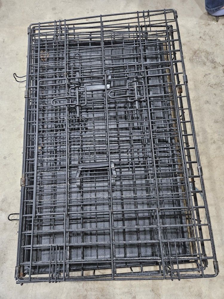 Double Door Dog Crate