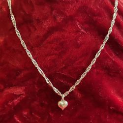 925 ❤️ Silver ❤️ necklace ❤️ With  ❤️ Heart ❤️ Pendan 