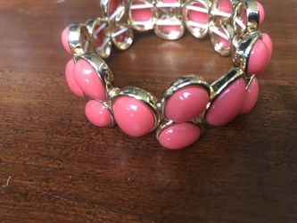 Vintage Bakelite stretch bracelet very tight great w