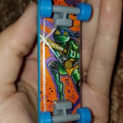 Custom Hand Painted Leonardo Teenage Mutant Ninja Turtle Tech Deck