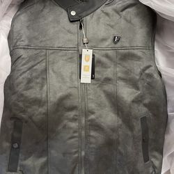 Ferrari F Collection Grey Suede Jacket
