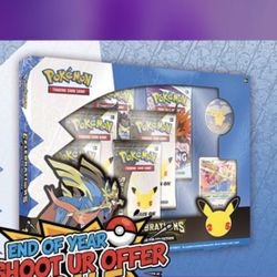 Pokémon Celebrations Zacian Deluxe Pin Box