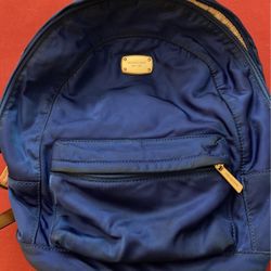 Michael Kors Blue Backpack