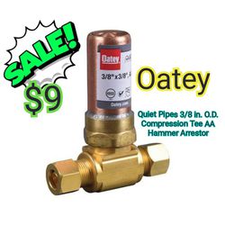 Oatey



Quiet Pipes 3/8 in. O.D. Compression Tee AA Hammer Arrestor

