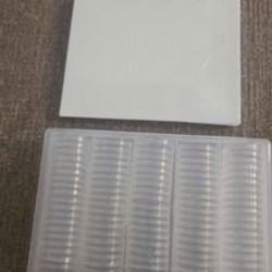 !NEW! 100 Clear Coin Protectors With 100 Foam adjustable inserts for various size coins