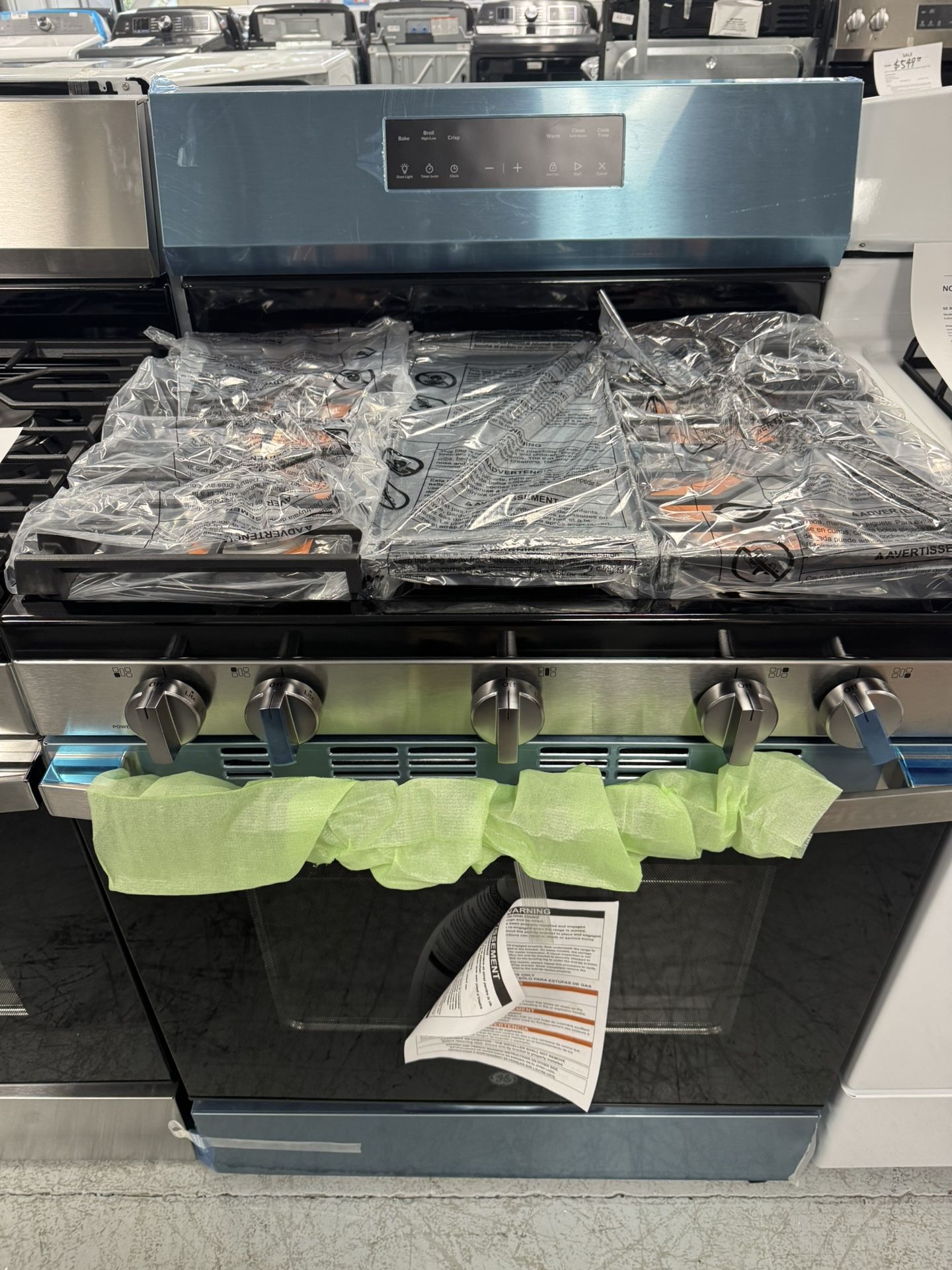 GE 30” Gas Rage With One Year Warranty 