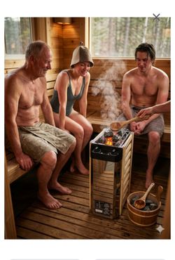 Electric Sauna Heater with Wood Frame