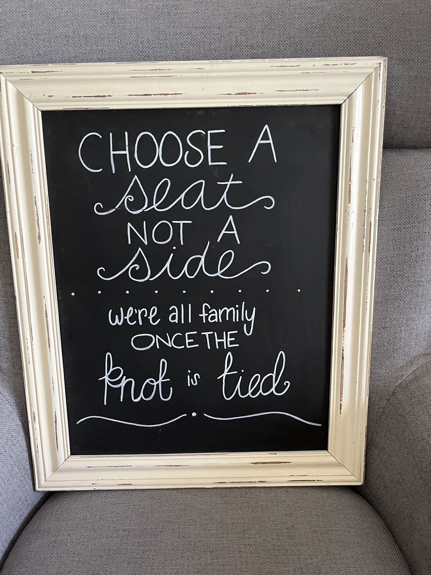Choose A Seat Quote Framed