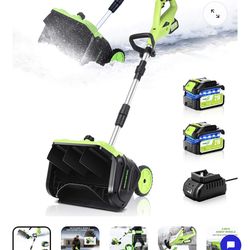 16 inches Electric Snow Shovel Plus with 2 Batteries