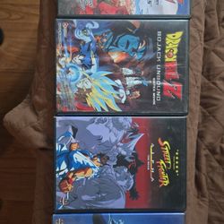 DBZ and Street Fighter Anime DVDs