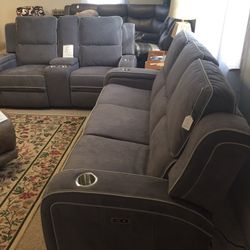 Power Sofa and Loveseat - new