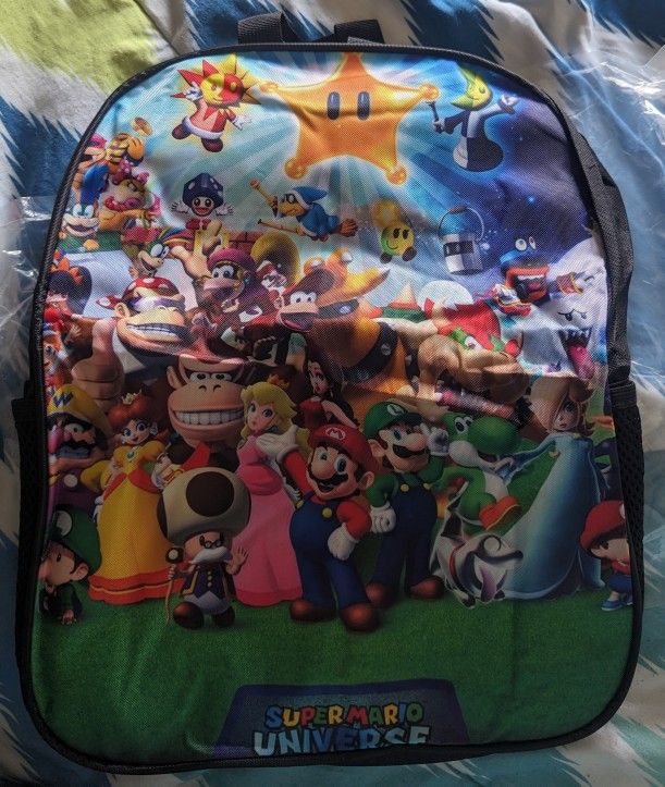 NEW Super Mario Universe Bookbag