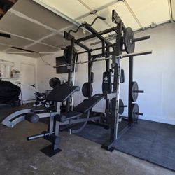 Smith Machine 2001 | Multi-Use Adj Bench | Gym Equipment | Fitness | Squat Rack | Excercise |🔴WEIGHTS AND BARBELL SOLD SEPARATELY 🔴 FREE DELIVERY 🚚