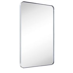 20x30 inch Chrome Stainless Steel Metal Framed Bathroom Mirror