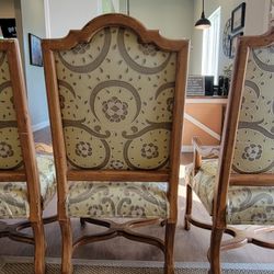 (6) Six Oversize Dining Chairs 