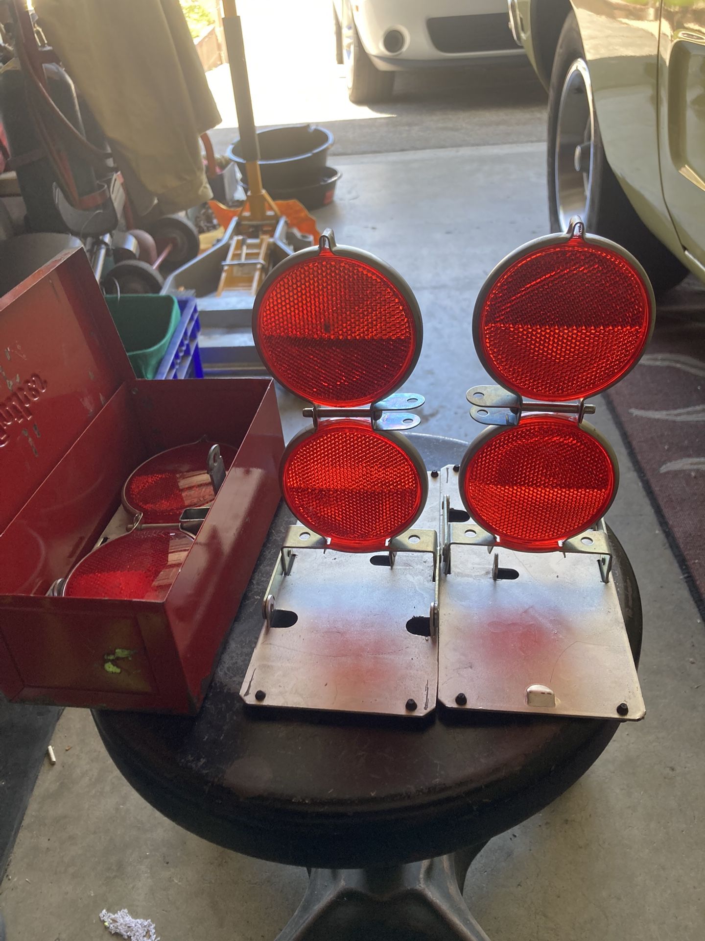 Old school road flares For Emergency Road Safety