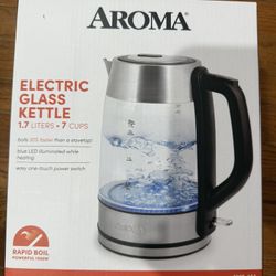 Aroma Electric Glass Kettle 