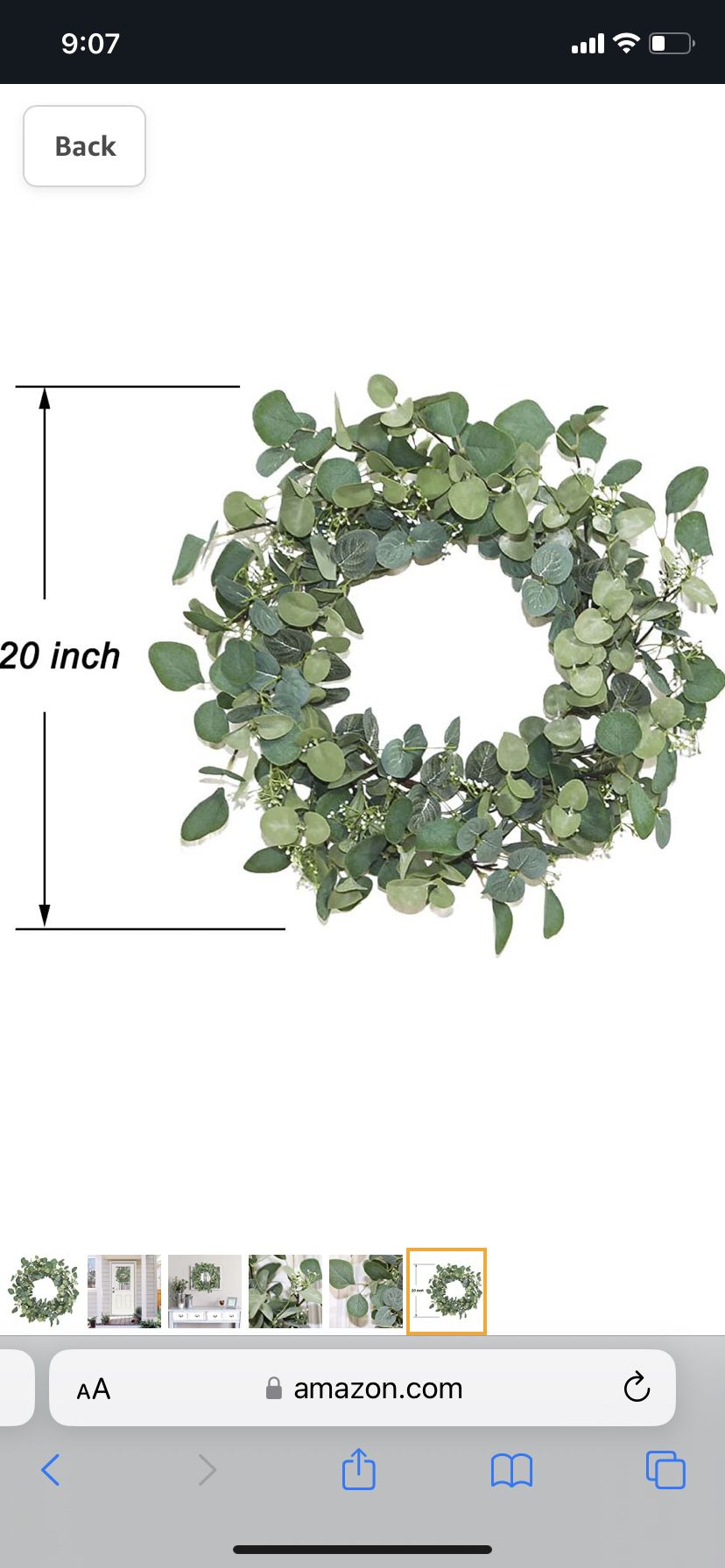 Artificial Eucalyptus Wreaths