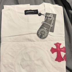 Pink Chrome Hearts Tee Shirt 
