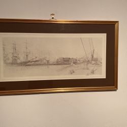 John Stobart, Vallejo Street Wharf, 1985