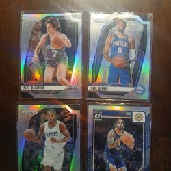 Basketball Bases Silvers Cards Lot 