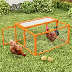 Portable bunny house, Coziwow 43″L Foldable Wooden Rabbit Cage, NEW